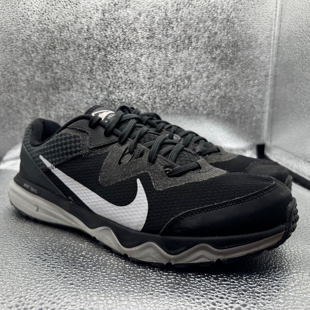 Size 11.5 Nike Juniper Trail Running Shoes Mens Black Good CW3808-001 Sneakers